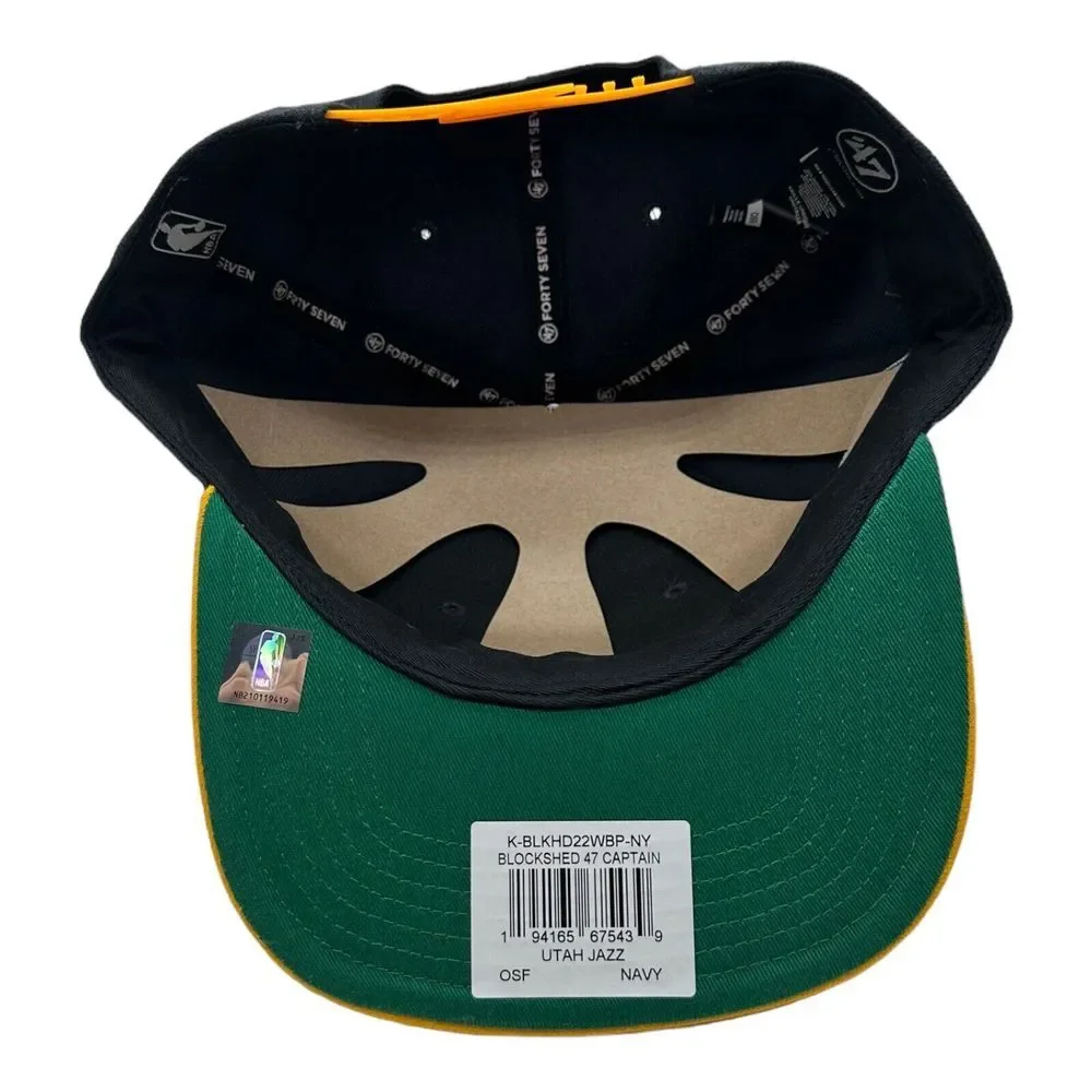 NWT 47 Brand Captain‎ Utah Jazz NBA Basketball Snapback Adjustable Hat Cap